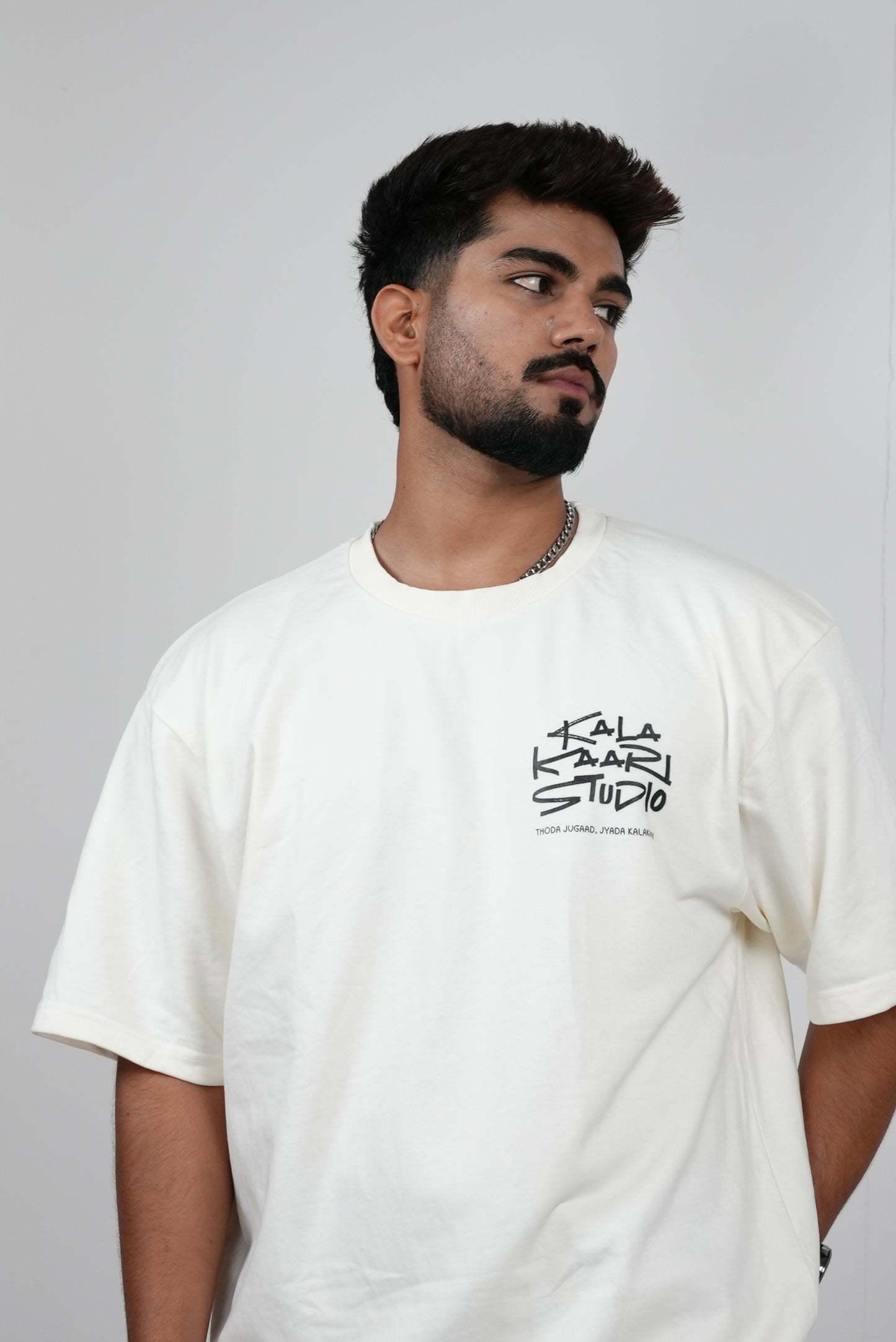 “Never Easily Defined” Oversized Tee — Kafka-Inspired SCRIBE Drop by Kalakaari Studios