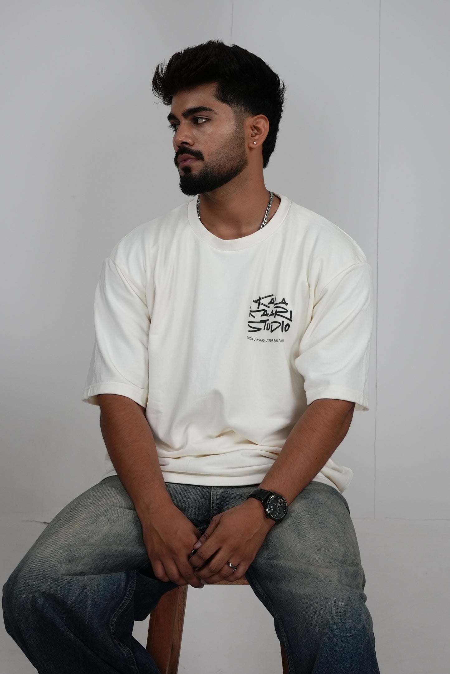 “Never Easily Defined” Oversized Tee — Kafka-Inspired SCRIBE Drop by Kalakaari Studios