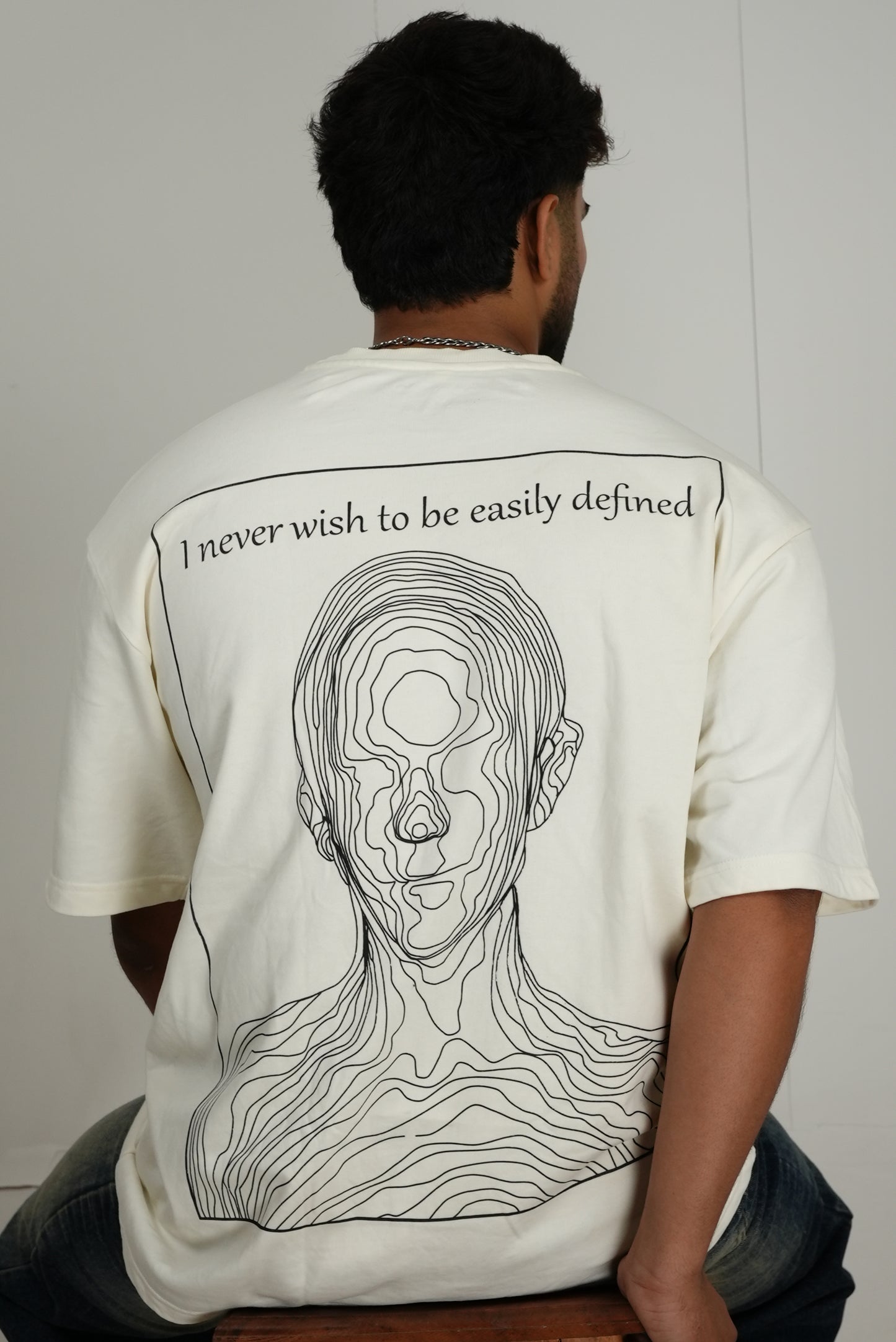 “Never Easily Defined” Oversized Tee — Kafka-Inspired SCRIBE Drop by Kalakaari Studios