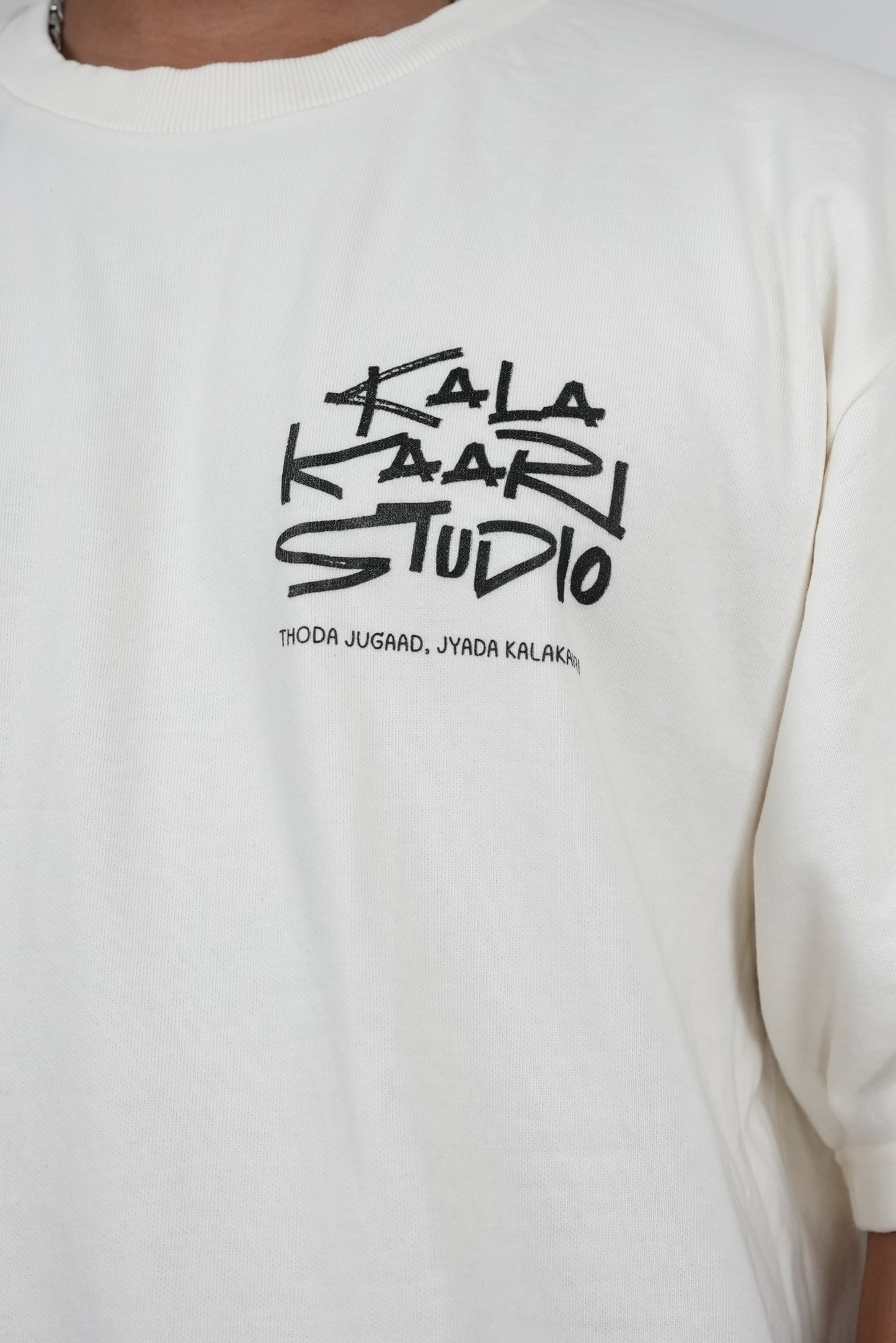 “Never Easily Defined” Oversized Tee — Kafka-Inspired SCRIBE Drop by Kalakaari Studios