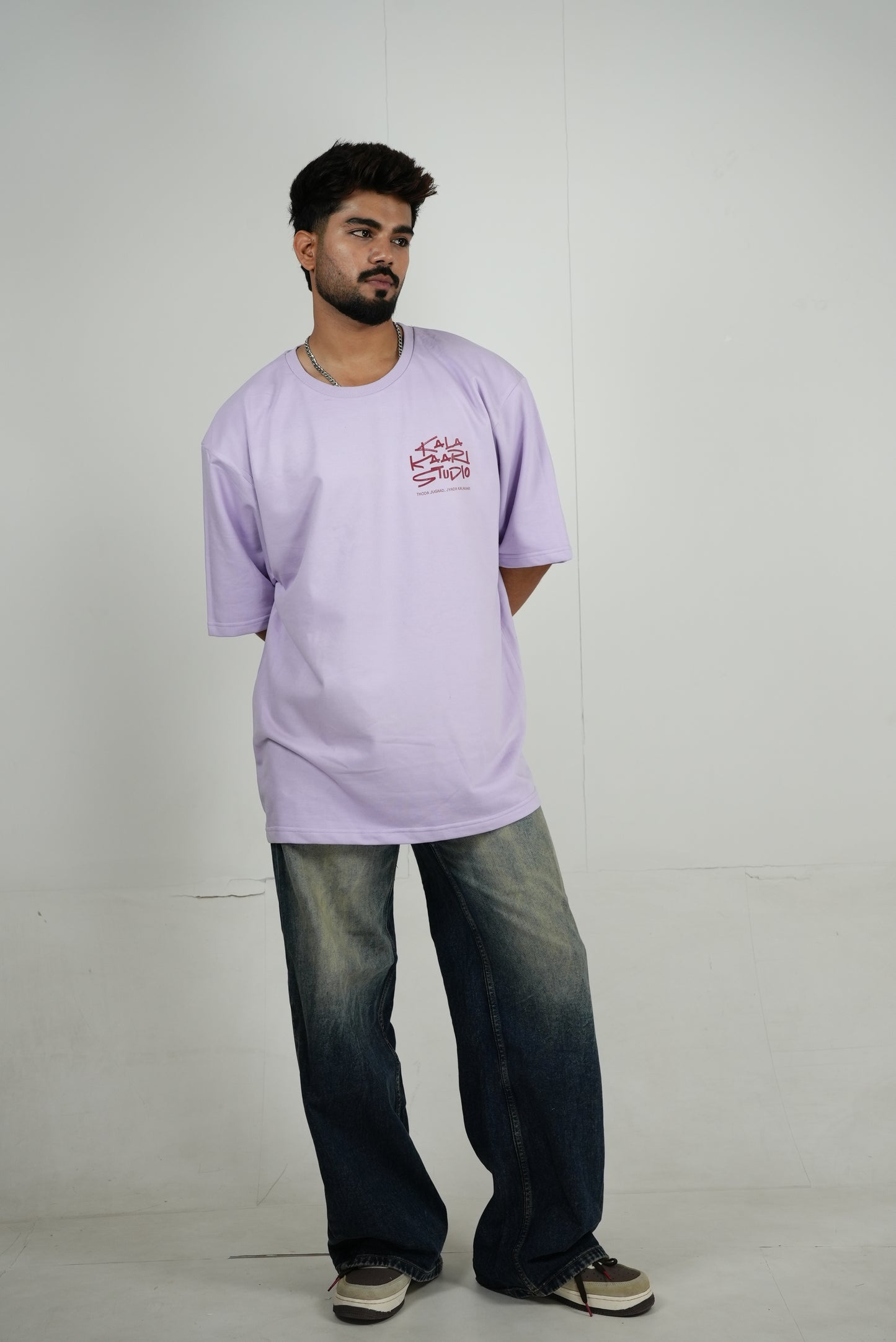 “I Meowed What I Meowed” Oversized Tee — SCRIBE Drop by Kalakaari Studios