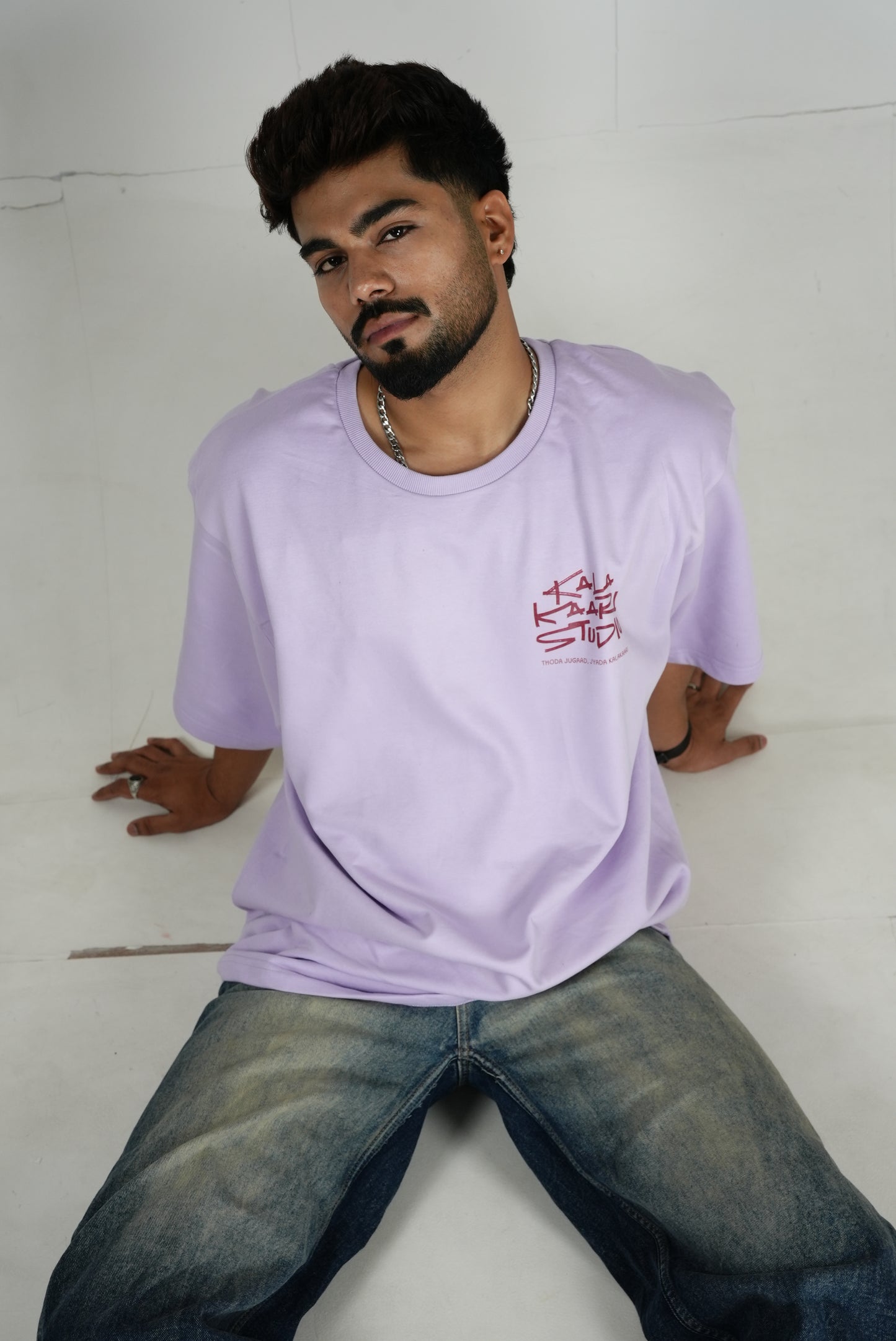 “I Meowed What I Meowed” Oversized Tee — SCRIBE Drop by Kalakaari Studios